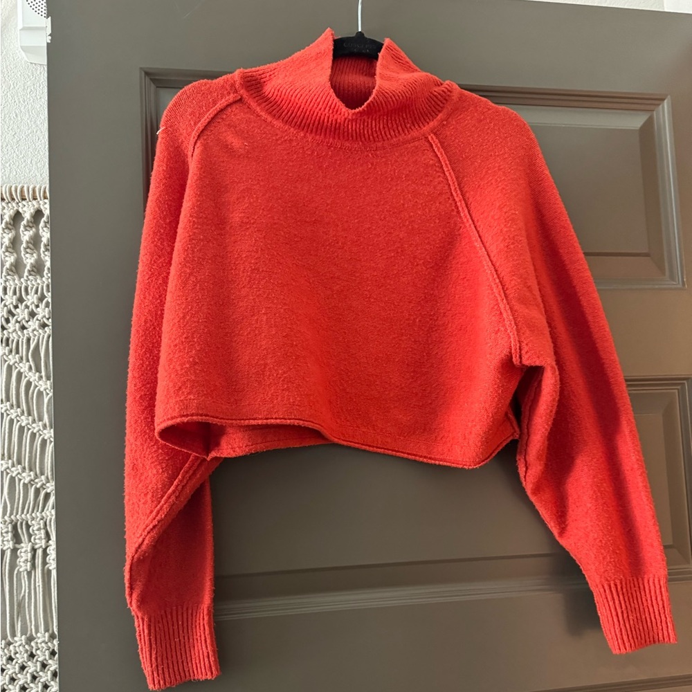 Urban Outfitters Cropped orange sweater